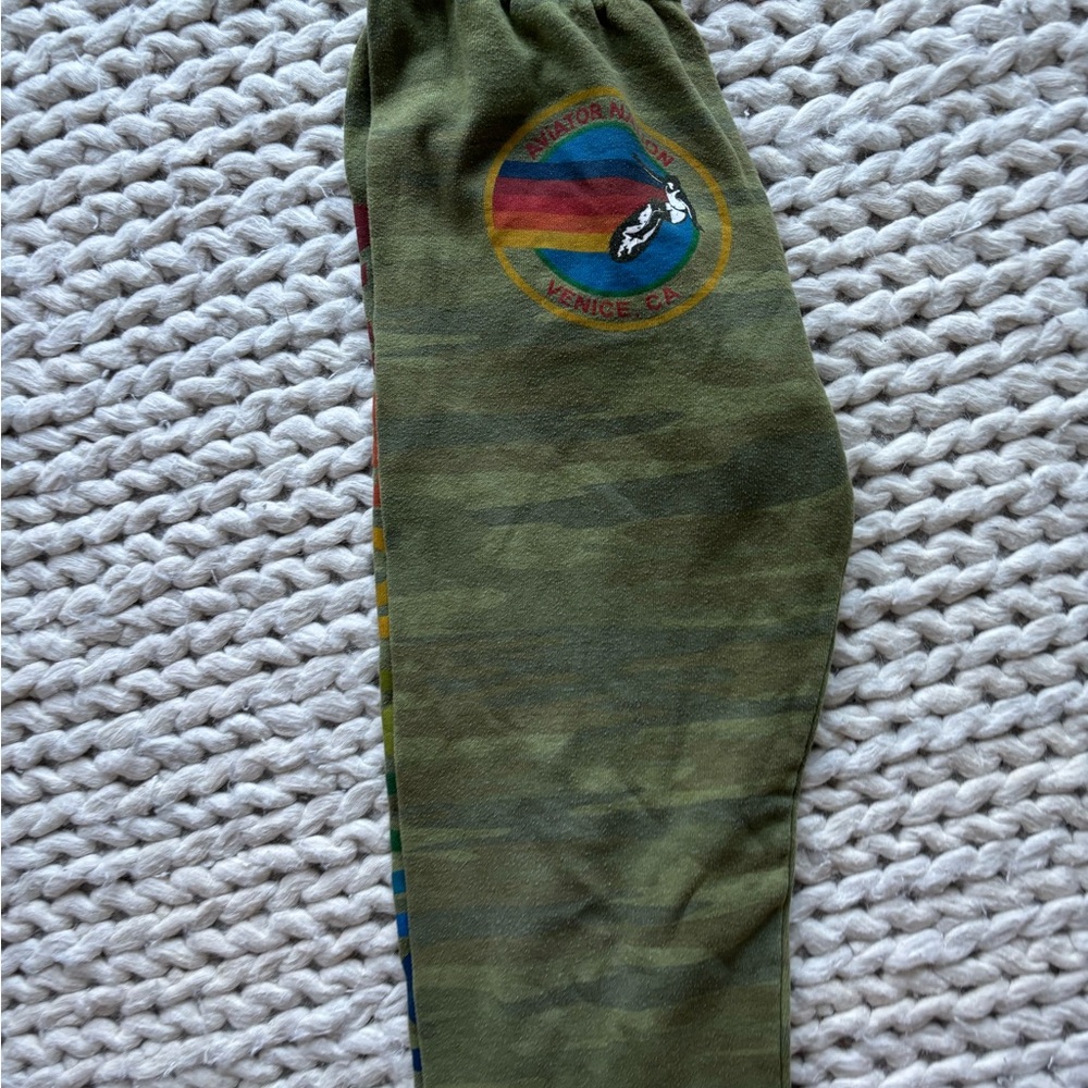 Aviator Nation Olive Camo Joggers
